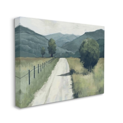 Landscape in acrylic on 24x30 stretched canvas  Large canvas painting,  Landscape, Large canvas