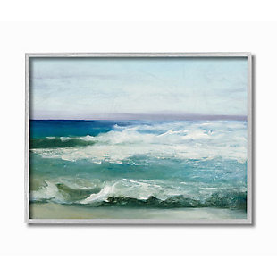Stupell Industries Abstract Waves Crashing Nautical Seascape Painting, 16 X 20, Framed Wall Art, Multi, large
