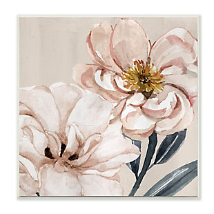 Stupell Industries Pink Poppy Petals Organic Soft Spring Florals, 12 X 12, Wood Wall Art, , large