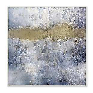 Stupell Industries Abstract Blue Beige Distressed Urban Texture Design, 12 X 12, Wood Wall Art, , large