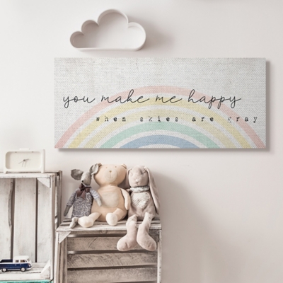 A600030957 Stupell Industries You Make Me Happy Quote Rustic  sku A600030957