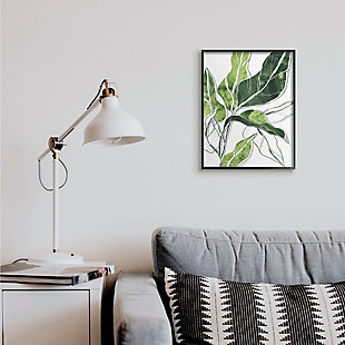 Stupell Industries Expressive Palm Linework Green Pop Detail, 16 X 20, Framed Wall Art, Green, rollover