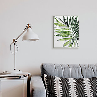 Stupell Industries Tropical Green Plant Expressive Palm Linework, 13 X 19, Wood Wall Art, Green, rollover