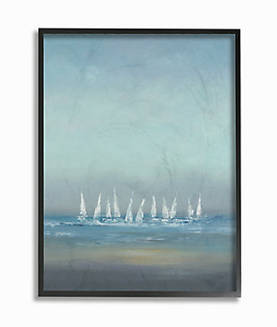 Stupell Industries The Regatta Abstract Seascape,16 X 20, Framed Wall Art, , large