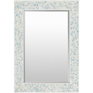 Whitaker Blue Mother Of Pearl 40" X 28" X 1" Mirror, , rollover