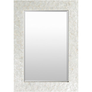 Whitaker White Mother Of Pearl 40" X 28" X 1" Mirror, , large