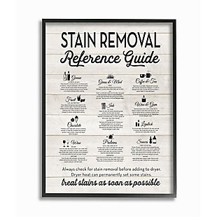 Stupell Industries Stain Removal Reference Guide Typography,11 X 14, Framed Wall Art, , rollover