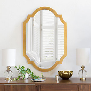 Home Accents Goldtone 30" X 45" Mirror, , rollover
