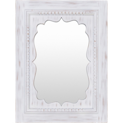 Home Accents Hand Painted White 40" X 30" Mirror, , rollover