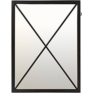 Home Accents Black Metal 30" X 40" Mirror, , rollover