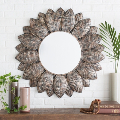Home Accents Flower Shape Framed 36" x 36" Mirror, , rollover