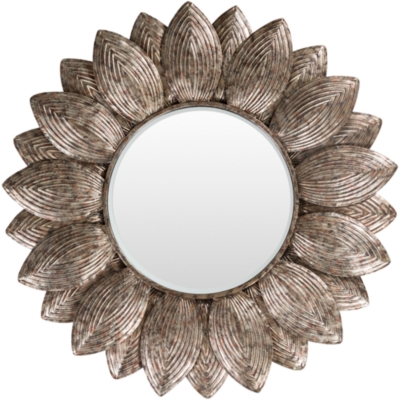 Home Accents Flower Shape Framed 36" x 36" Mirror, , large
