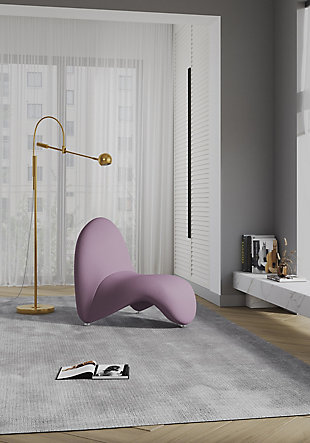 Manhattan Comfort MoMa Accent Chair, Purple, rollover