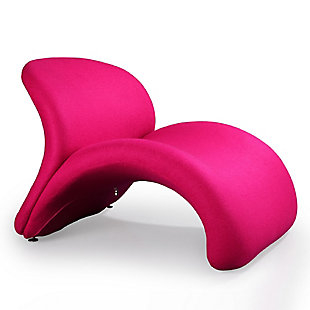 Manhattan Comfort Rosebud Accent Chair, Fuchsia, large