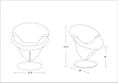 Ashley furniture best sale tulip chair