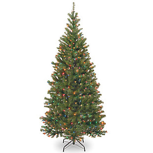 National Tree Company 7 ft. Aspen Spruce Tree with Multicolor Lights, , large