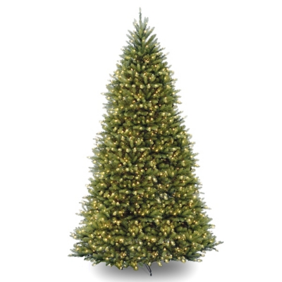 National Tree Company 12 ft. PowerConnect Dunhill Fir Tree with Dual ...