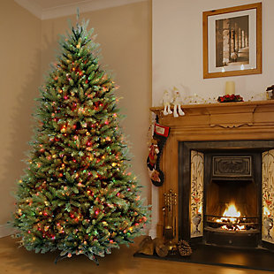 6.5 ft. Dunhill Fir Tree with Multicolor Lights, , rollover