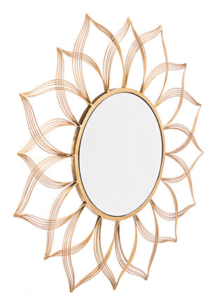 Flor Shaped Wall Mirror, , large