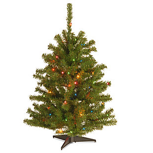 National Tree Company 3 ft. Eastern Spruce Tree with Multicolor Lights, , large