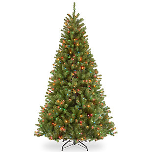 National Tree Company 6.5 ft. North Valley Spruce Tree with Multicolor Lights, , large