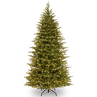 National Tree Company 6.5 ft. Nordic Spruce Slim Tree with Clear Lights, , large