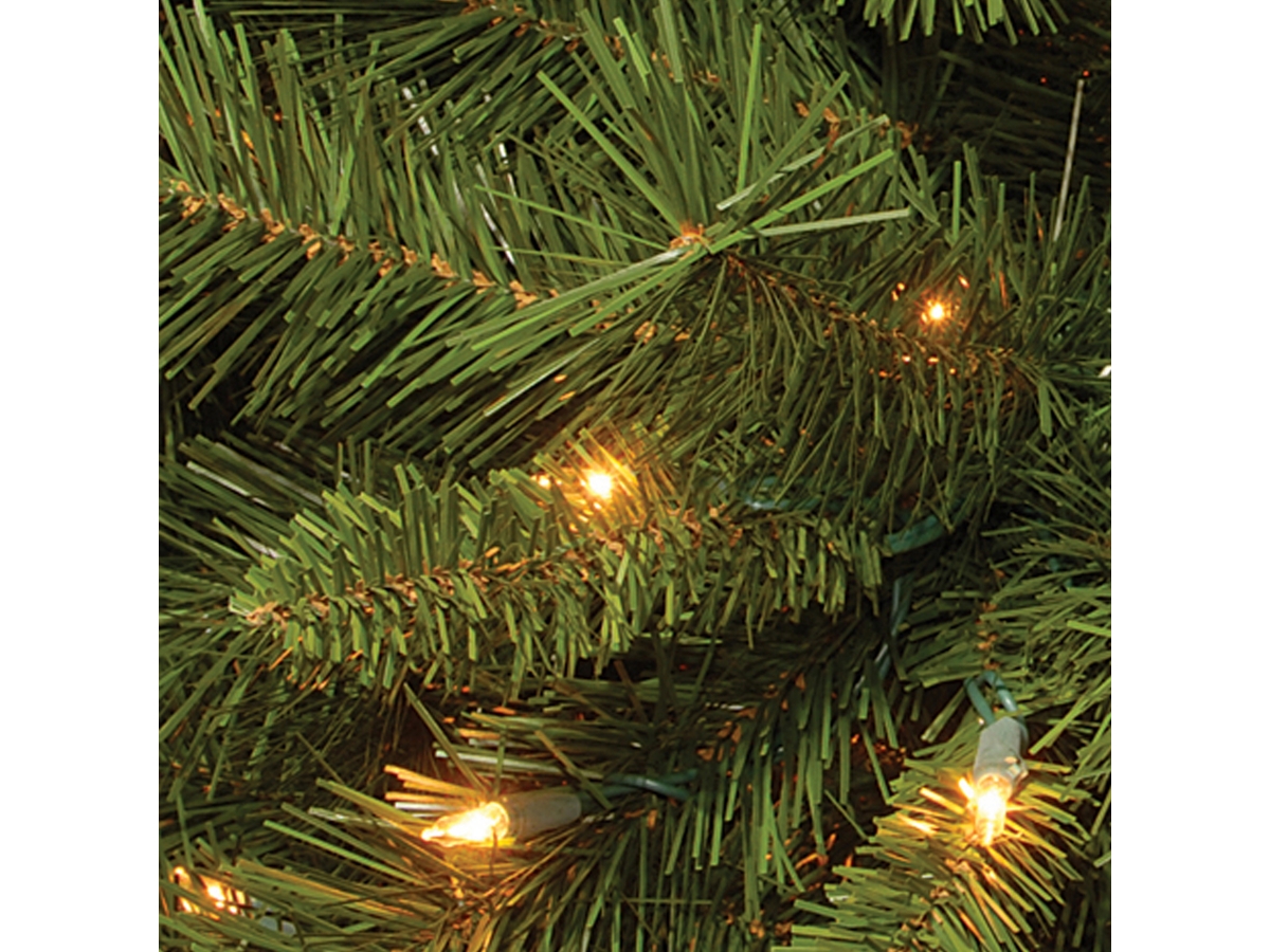 6.5-ft. Winchester top Pine Tree with Clear Lights Green