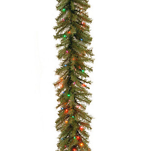 National Tree Company 9 ft. Norwood Fir Garland with Multicolor Lights, , large