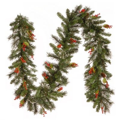 National Tree Company 9 ft. Christmas Trimmed Snowy Twig Garland