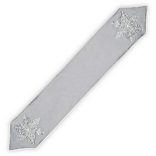 National Tree Company 72" Snowflake Table Runner, , large