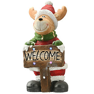 National Tree Company 29" Lighted Reindeer Decor Piece, , large