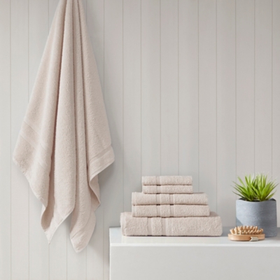 510 Design Natural 100% Turkish Cotton 6 Piece Towel Set