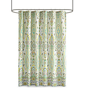 Intelligent Design Green 72x72" Shower Curtain, , large