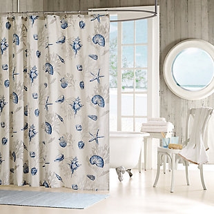 Madison Park Blue 72x72" Shower Curtain, , rollover