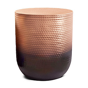Simpli Home Nova Metal Accent Table, Copper Ombre, large
