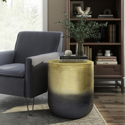 Simpli Home Nova Accent Table, Gold Ombre