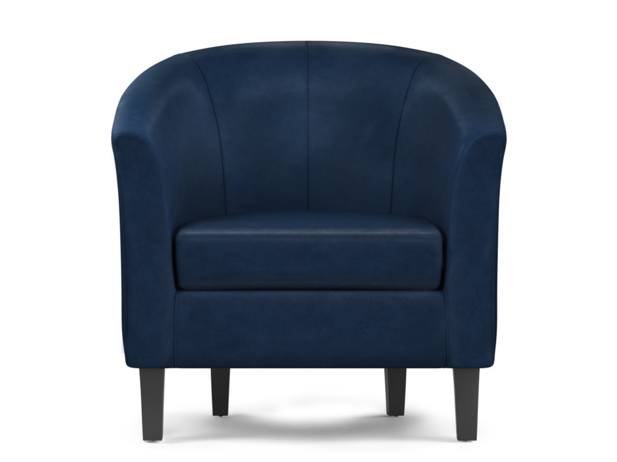 Simpli Home Austin Tub Chair, Dark Blue, large