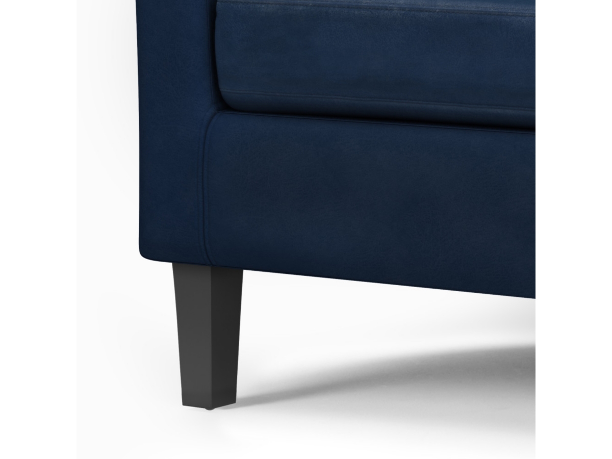 Simpli Home Austin Tub Chair, Dark Blue, large