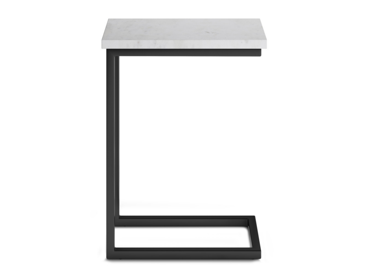 Simpli Home Skyler C Side Table, White, large