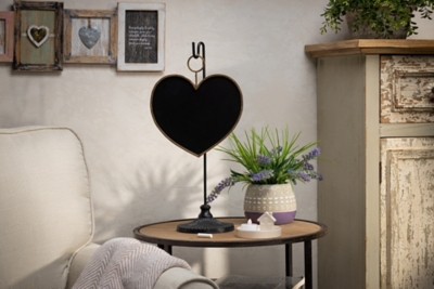The Gerson Company Hanging Chalkboard Heart with Stand, , rollover
