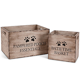 The Gerson Company Pet Toy Storage Boxes (Set of 2), , large