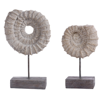 Safavieh Lena Set of 2 Conch Shell Table Decor, , large