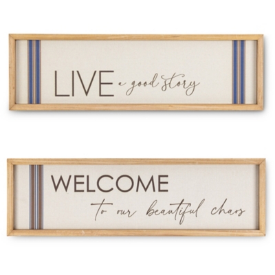 The Gerson Company Inspirational Wall Art (Set of 2), Brown