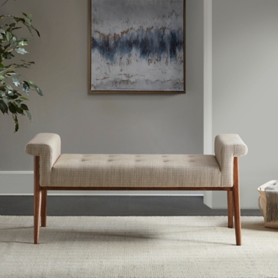 INK+IVY Mason Accent Bench, Tan