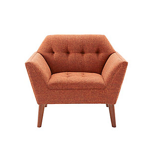 INK+IVY Newport Lounge Chair, Orange, large