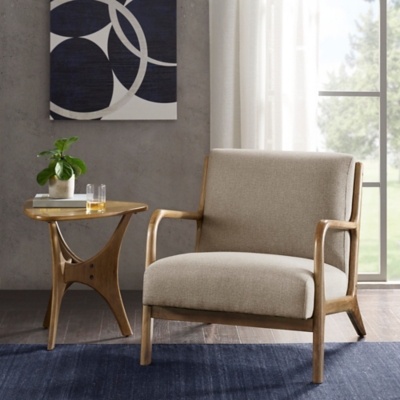 INK+IVY Novak Lounge Chair, Taupe, rollover
