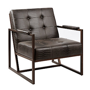 INK+IVY Waldorf Lounge Chair, Chocolate, large