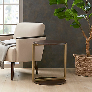 INK+IVY Isabelle Accent Table, Brown, rollover