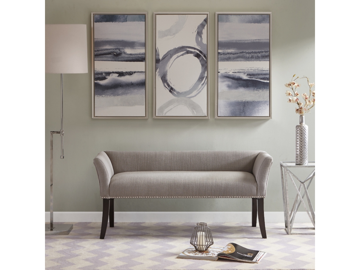 Gray accent bench hotsell