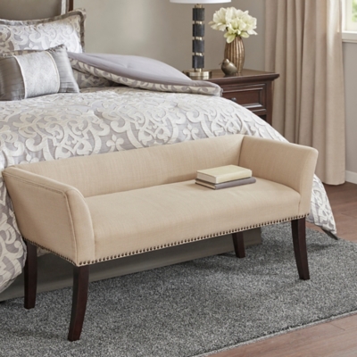 Madera Accent Bench, Cream